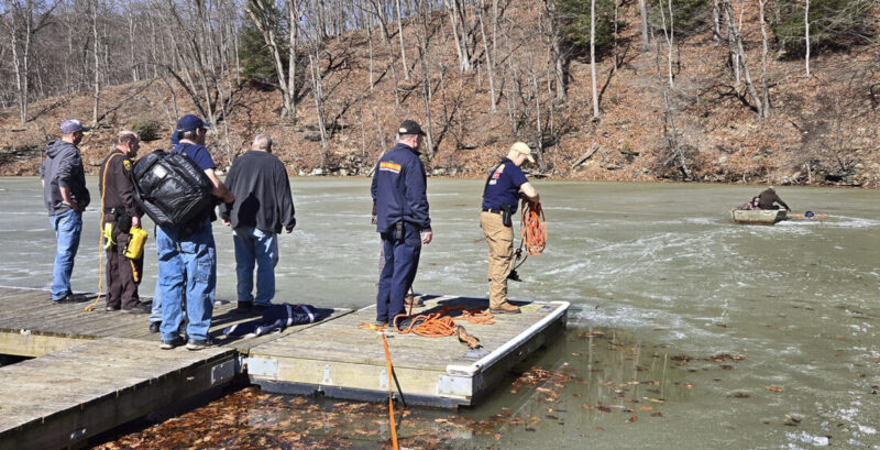Two Men Fall Through Ice, Rescued At Tomlinson Run State Park
